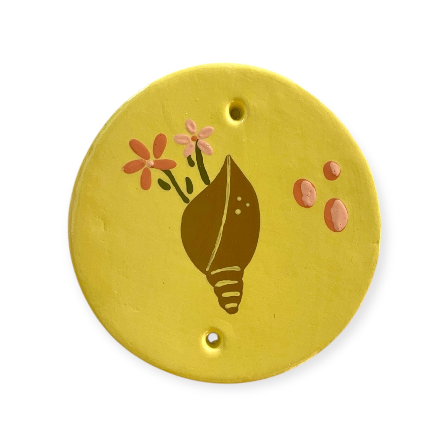 Conque fleurie jaune 2